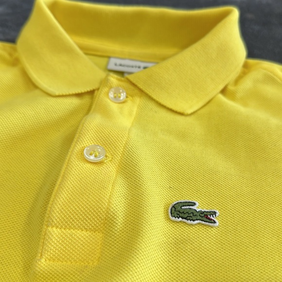 Lacoste Kids Yellow Polo Shirt - Picture 2 of 3